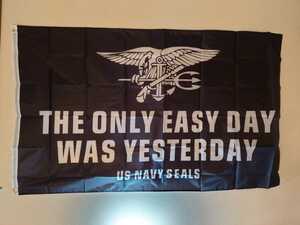 送料無料 未使用品 US NAVY SEALs 部隊旗 ビッグ フラッグ 90cm×150cm 旗 バナー アメリカ海軍 米海軍 ネイビーシールズ タペストリー