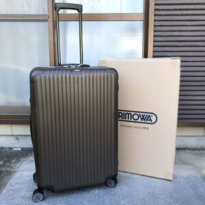 未使用品【リモワ】本物 RIMOWA スーツケース SALSA サルサ マルチウィール 4輪 TSAロック 810.77.38.4 キャリーケース 97L バッグ 箱有