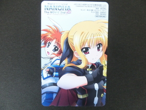 〇NANOHA　The MOVIE 2nd　テレカ　50度数　未使用