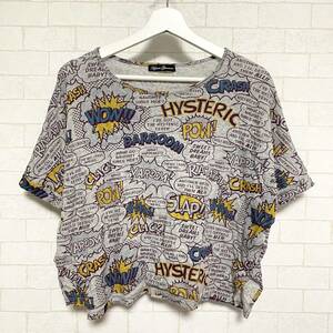 HYSTERIC GLAMOUR ヒステリックグラマー Tシャツ 半袖 総柄 FREE