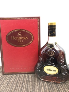 ・4563 Hennessy ヘネシー XO 金キャップ クリアボトル ブランデー 700ml 40%
