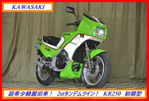 超希少綺麗2stスポーツ！　『　ＫＲ２５０　初期型　』　実動車　型式 KR250A　GPz KH SS KR1 ZZR　☆売り切り☆　全国自宅配送ＯＫ！