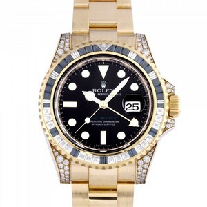 ロレックス ROLEX GMTマスター II 116758SA ブラック文字盤 中古 腕時計 メンズ