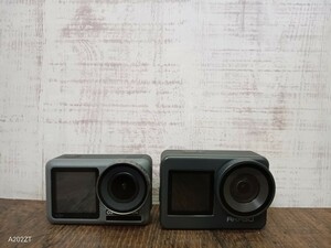 必見!!　アクションカメラ　2点　まとめ　デジタルビデオカメラ　AKASO アカソ　Brave 7 DJI Osmo Action ウェアラブル　ジャンク