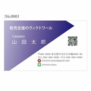 オリジナル名刺印刷 100枚 両面フルカラー 紙ケース付 No.0003