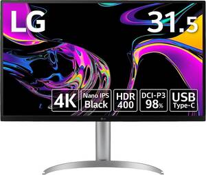 LG モニター ディスプレイ 32UQ850-W 31.5インチ/Nano IPS Black/4K (3840×2160)/ DisplayHDR400