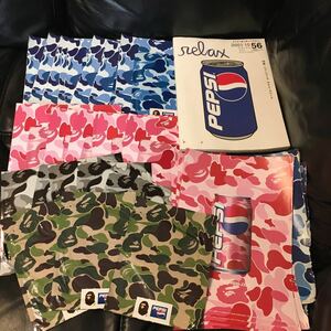 アベイシングエイプ x ペプシ グッズ ベイプ 25個 マガジン1冊 A BATHING APE x PEPSI bape 25 promotional items plus magazine