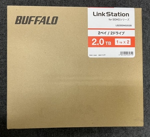 【DK 23817】１円～ BUFFALO LinkStation for SOHO LS220DN0202B バッファロー リンクステーション ２ベイ/２ドライブ ２TB 未開封 現状品 