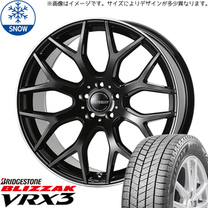 新品 エクストレイル T32 CX8 225/60R18 BS VRX3 レッジェーロ 18インチ 7.5J +48 5/114.3 スタッドレス タイヤ ホイール セット 4本