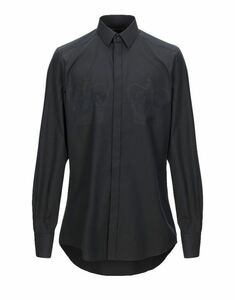【新品】DOLCE&GABBANA ドルガバ シャツ Lサイズ 黒 41 刺繍プリント ホスト 長袖 イタリア製 MARTINI