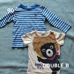 size90　DOUBLE_B　Tシャツセット