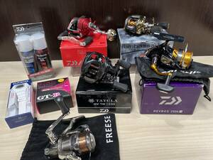 蘇さ(HY585)　釣具　リール　おまとめ　SHIMANO　Daiwa　ambassageur 他　箱付　中古品　80サイズ