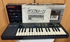 CASIO カシオ SK-1 サンプリングキーボード 電子ピアノ シンセサイザー 鍵盤楽器 日本製 箱付き 音出し 動作確認済み