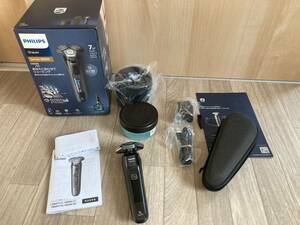 現品限り 一部未使用 PHILIPS フィリップス S9696/50 Series9000 髭剃り 除菌洗浄器 シェーバ 72枚刃 回転式 トリマー 洗顔ブラシ 360-D