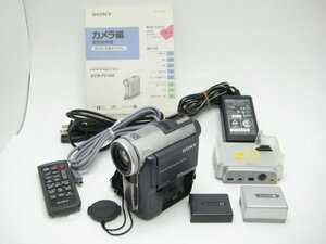 ★ハローカメラ★0475　SONY.DCR-PC350/miniDV.ビデオカメラ/おまけ電池寿命.充電用ACアダプター付 (再生/撮影可能) 動作品