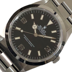 ロレックス ROLEX エクスプローラー1 　ブラックアウト 14270 ブラック ステンレススチール 腕時計 メンズ 中古