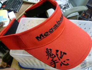 メガバス Megabass サンバイザー RED/BLACK