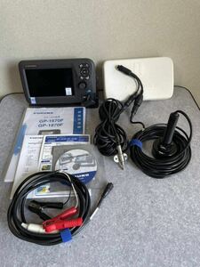 ◯フルノ GP-1870F 7型ワイドGPS内臓アンテナ　50/200KHz 600w振動子 new pec 航海用電子参考図付　◎水温計、底質判別機能付※送料無料