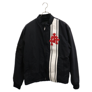 CHROME HEARTS クロムハーツ RED PATCH RACING JACKET セメタリークロスパッチ アームCHプラス レーシングジャケット ブラック