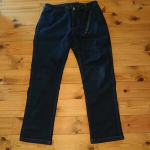 ★¥1,000〜 状態良 濃紺 グラミチ デニム GRAMICCI DENIM ニューナローパンツ ストレッチデニム Lサイズ G112-OGSD 濃インディゴブルー★