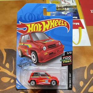 Hot Wheels 85 HONDA CITY TURBO Ⅱ ホットウィール ホンダ シティー ターボ 赤アメ車 ミニカー アメリカ雑貨 ムーンアイズ USカード usdm