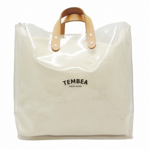 テンベア TEMBEA TORSO design DELIVERY TOTE PVC デリバリー クリア トートバッグ ロゴ プリント ビニール ハンドバッグ 手持ち HE9