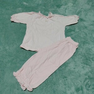 女の子　100　半袖パジャマ　ピンク系