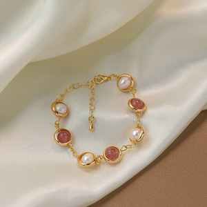 本真珠 ブレスレット 淡水パール 淡水珍珠 真珠のブレスレット チェーン 腕輪 高品質 プレゼント 誕生日 祝日 結婚式 東洋 人気 本物 ZS90