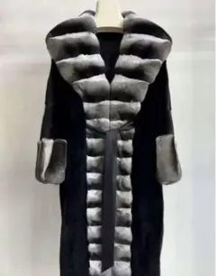 スペシャルデザイン　チンチラxミンク　ロングコート