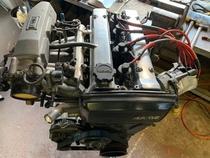 4A-GE エンジン 本体 AE86 補器類付 実働車外し 長期保管 オーバーホールベース 検 4AG レビン トレノ HKS Vpro V-pro