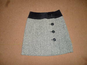CLEAR IMPRESSION クリアインプレッション ウール 台形スカート スカート ミニ　size2