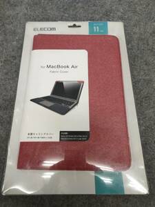 ELECOM エレコム　ファブリックカバー MacBookAir　布製キャリングカバー　MB-A11FCRD　11inch　レッド