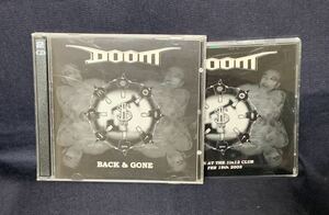 レア DOOM BACK&GONE 32曲入り CD2枚組 DVD付 CRUST ハードコア パンク MCR COMPANY 2005