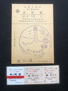 銚子電鉄　記念切符入場券　2種類