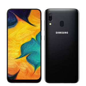 バッテリー80％以上 SCV43 Galaxy A30 ブラック 中古 SIMフリー SIMロック解除済