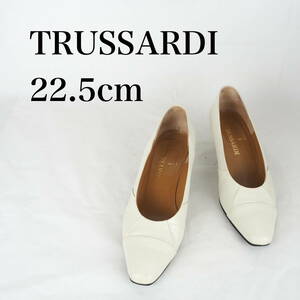 MK1551*TRUSSARDI*トラサルディ*レディースパンプス*22.5cm*クリーム