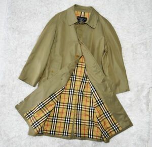 ★美品★バーバリーロンドン★三陽商会　Burberry★ ★お洒落なハニーベージュ★名門ブランドの ステンカラーバルマカーンコート170