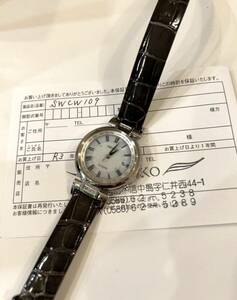 B3)100円～未使用品 SEIKO/セイコー エクセリーヌ SWCW109 電波ソーラー