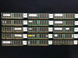 PC100／SDRAM（動作確認済ですがジャンク扱い）256MB×2本／128MB×8本／64MB×4本／32MB×1本