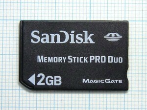 ★SanDisk メモリースティック PRODuo ２GB 中古★送料６３円～