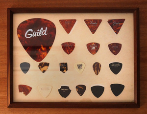 特大Guild Fender Gibson　RitchieBlackmore Kawase Dunlop MARTIN TEISCO他　40年以上前に収集したピックコレクション