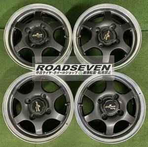 ★RACING SPARCO レーシング スパルコ 13インチ 13×4.5J +45 114.3 4H ハブ:約74mm 4本Set 中古アルミ ★2本少し歪み部分有 ★送料無料