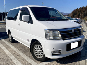 H13年日産エルグランド・希少４ＷＤ霊柩車・多走行も機関良好！外装キレイ白・寝台車・霊きゅう車・特装車・患者輸送車。