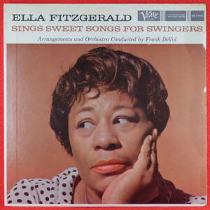 千円開始★神洗浄【ギガレア★奇跡の美盤★US完オリ★VERVE MONO T字 溝】★ELLA FITZGERALD/Sings Sweet Songs For Swingers★Frank DeVol