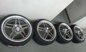 高級鍛造(ホイール定価\528000)　TWS 105S　19x9J +51 5H- PCD100 225/35ZR19新品タイヤ４本 カローラ　86 brz★　work ssr rays bbs