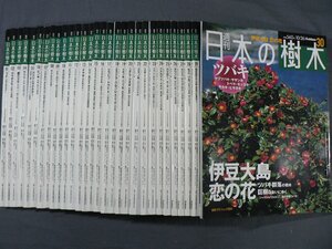 0C3B6　週刊 日本の樹木　全30巻セット　一部とじ込み付録付　白神山地を歩く/ヤマザクラ/伊豆大島 恋の花　2004年　学研