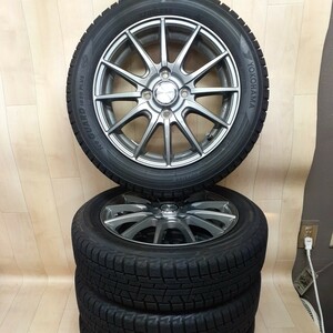 FN240412 ヨコハマ IG50 PLUS 155/65R14 75Q WEZEN 14x4.5J +45 4本 スタッドレスタイヤ