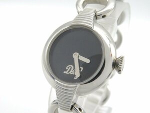 1円◆稼働◆ ドルチェ＆ガッバーナ ブラック クオーツ レディース 腕時計 K68104