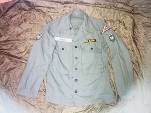 米軍WW2 M-1943 HBTジャケット/フルパッチ/実物　40R Lサイズ