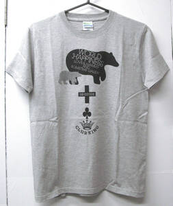 WORLD HAPPINESS 2008 ： Tシャツ グレー 未使用品 （ ユキヒロタカハシ YMO HAS HASYMO SHEENA & THE ROKKETS Tee